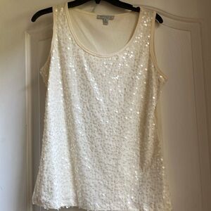 Bandolino sequence tank in ivory size small